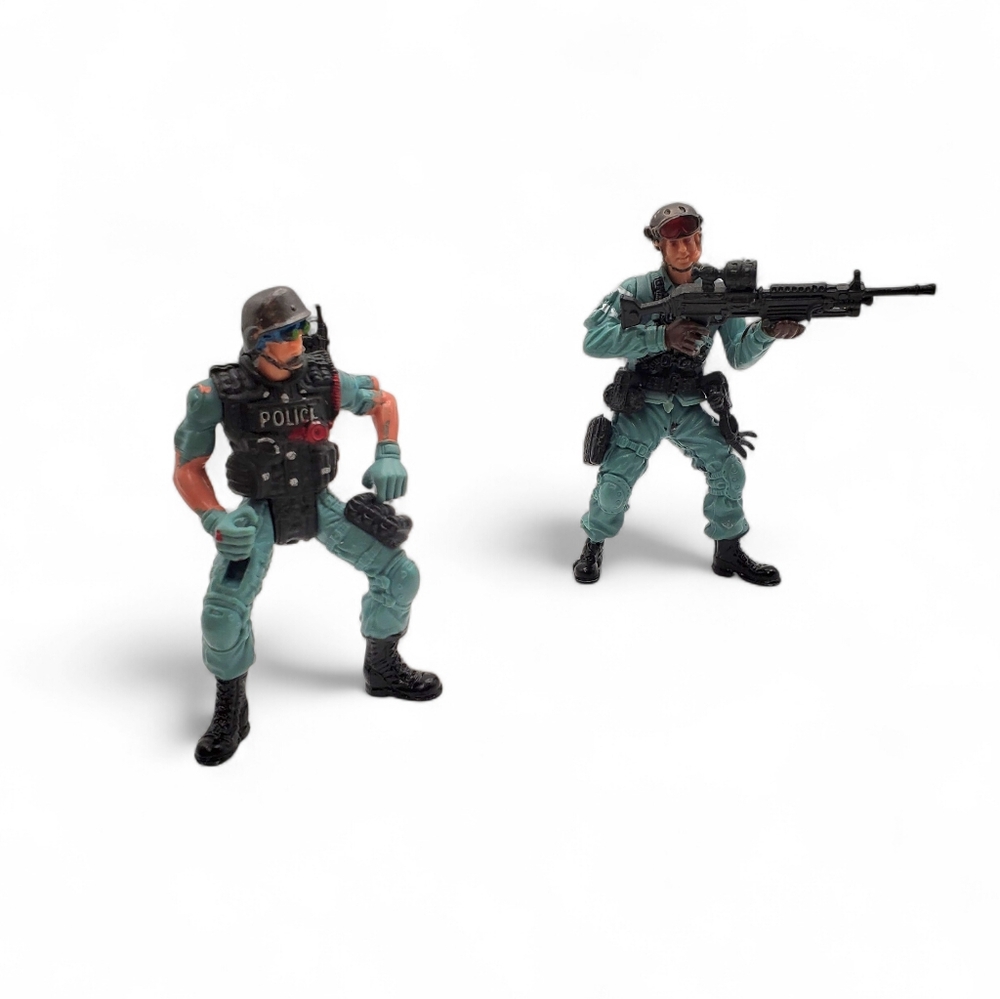 2 Chap Mei Police Swat Team Action‎ Figures Military